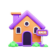 Real State 3d Illustration  Icon