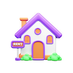 Real State 3d Illustration  Icon