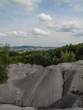 The natural scenery was created by the dumps of unprocessed dross