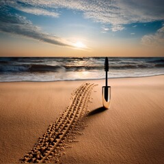 Fototapeta premium Mascara on the beach