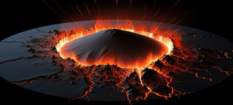 Pacific Ring of Fire earthquake vector