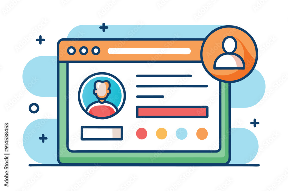 Poster steps to build a compelling online profile, highlighting essential components for attracting attenti