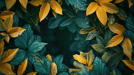 A detailed view of a collection of leaves