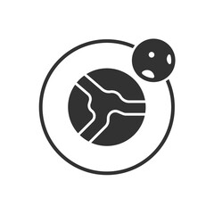 Orbit Icon - Earth And Moon Icon