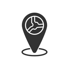 Planet Location Map Pin Icon © MOHAMMEDANOWAR