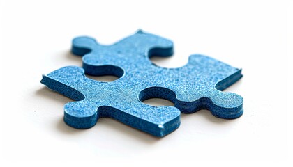 Fototapeta premium Jigsaw puzzle piece completing the puzzle, representing the final piece a business solution