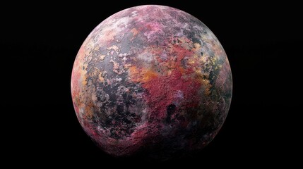 A Colorful Planet in Space