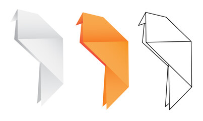 origami parrot © Edward.S