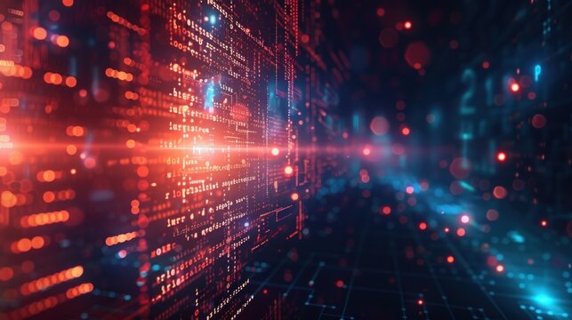 Abstract Digital Code Background