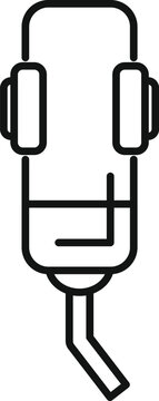 recommend clip art: Simple line drawing representing a medical drop counter used for intravenous infusions