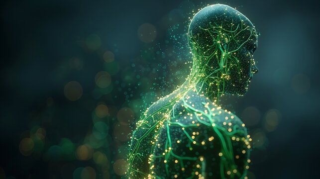 3d rendering of human lymphatic system focusing on the detailed pathways of lymphatic vessels nodes and the thoracic duct, lymphatic system lymphatic vessels lymph nodes thoracic duct
