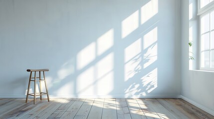 Obraz premium Innovative home design idea: soft, abstract white lighting. Generative Ai