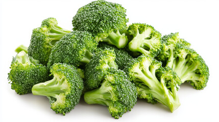 Broccoli is a bright green vegetable that's packed with vitamins. It's a great choice for a healthy diet and can be eaten raw or cooked.