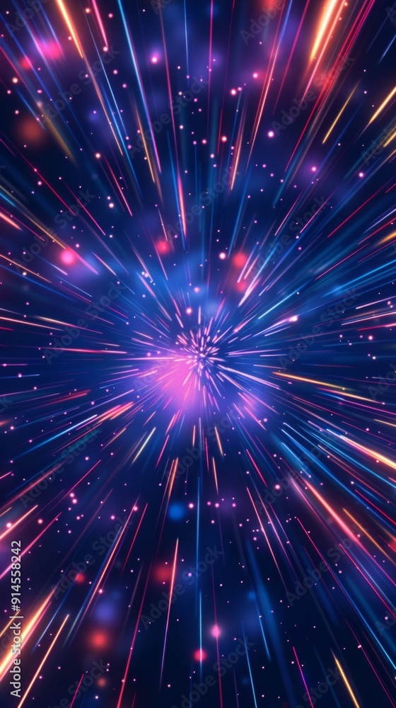 Poster vibrant speed motion background with gradient lines