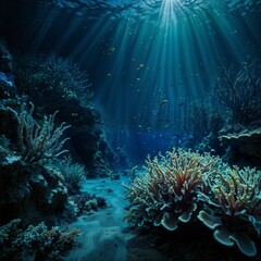 Obraz premium Coral reef in the sea