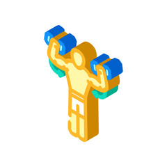 jump squats fitness exercise leg isometric icon vector. jump squats fitness exercise leg sign. isolated symbol illustration