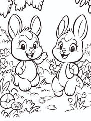 coloring book illustration 