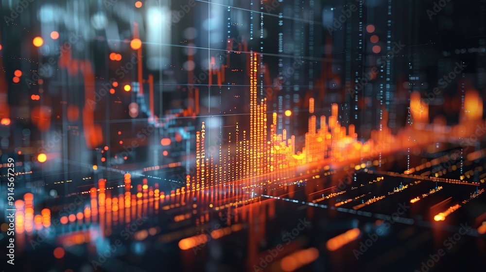 Poster abstract data visualization