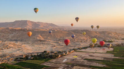 Sunrise balloon ride at valley of the kings