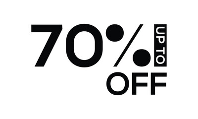 discount vector, up to 70 percent off vector, 70 off vector