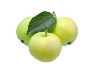 Green apple isolated.