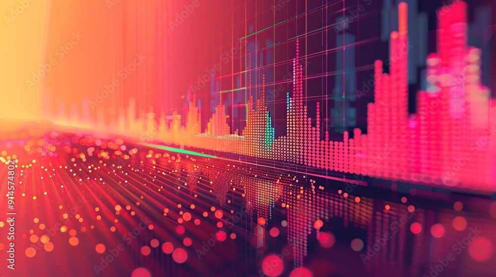 Aufkleber abstract data visualization