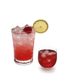 shirley temple cocktail isolated on white or transparent background