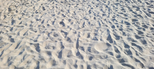 image of white sand beach on the coast of Brazil on a sunny day​