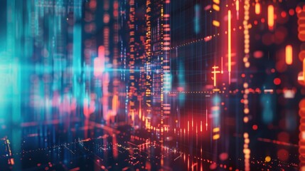 Obraz premium Mapping the Impact of Digital Disruption in the Fintech Landscape.