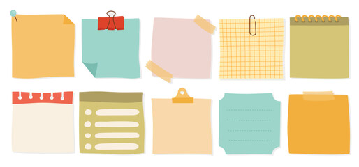 post its organizing notes colors clips and binder