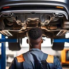 car mechanic at work