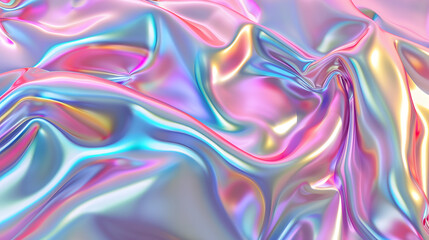 A vibrant and abstract silk-like texture in pastel hues, blending pink, blue, and purple tones for a soft, iridescent effect.