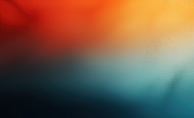 Fototapeta premium Teal orange black color gradient background, grainy texture effect, poster banner landing page backdrop design