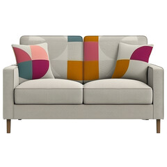 Modern sofa with stylized pattern