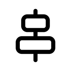 align center line icon