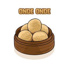 onde onde, traditional Indonesian food