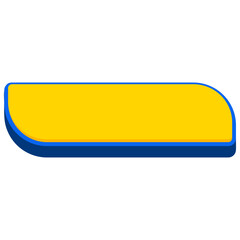 Yellow Button Rectangular Text Box