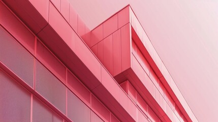 Fototapeta premium Modern Building Interior With Geometric Shapes