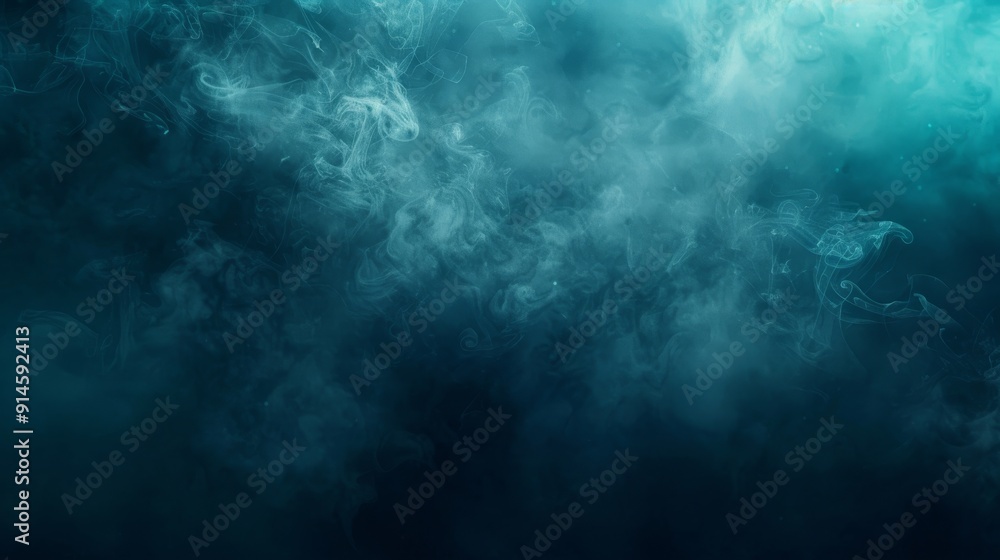 Poster design for webpage header banner with dark green blue glowing gradient background noise texture