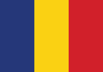 Fototapeta premium Romania flag. National flag of Romania accurate dimensions and official colors for great union day 1st December celebration. Symbol of patriotism and freedom. Vector illustration of flag of romania 