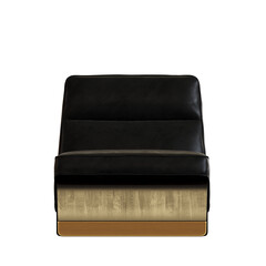 armchair isolate on a transparent background, comfortable furniture for home interior, 3D illustration, cg render