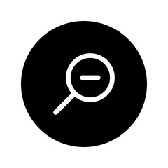 zoom out line circular icon