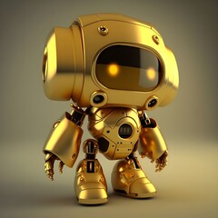 A BEAUTIFUL LITTLE ROBOT ALL IN GOLD 3