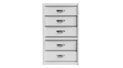 File cabinet on transparent background