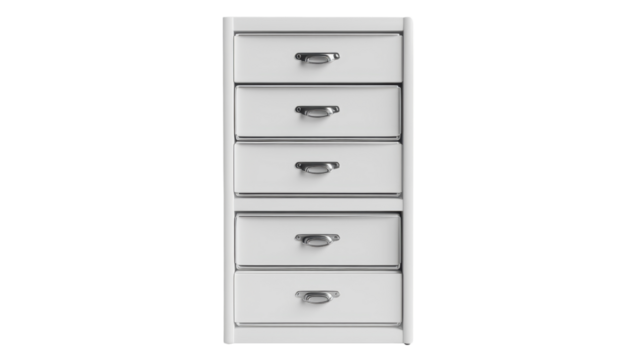 File cabinet on transparent background