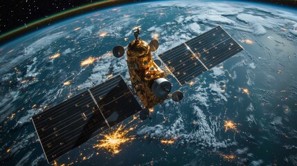 Satellite Orbiting in Space