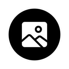 picture glyph circular icon