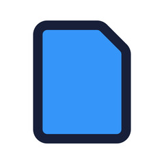 file flat line icon