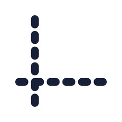 grid flat line icon