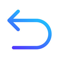undo gradient icon